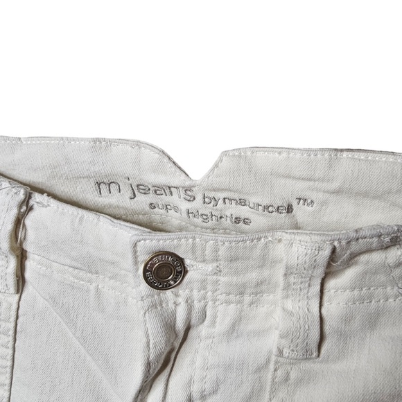 Maurice’s White Bootcut 6 Regular Denim Jeans Work Pants Flare - Picture 3 of 5